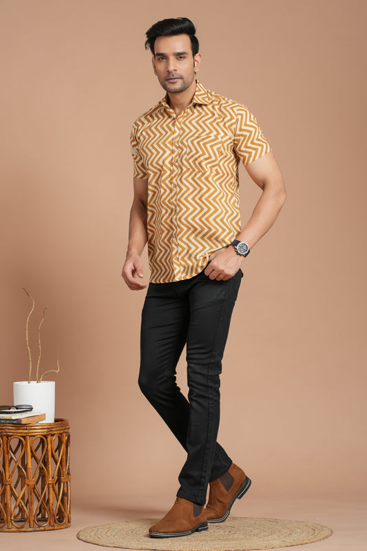 Cotton Shirt Half Sleeve