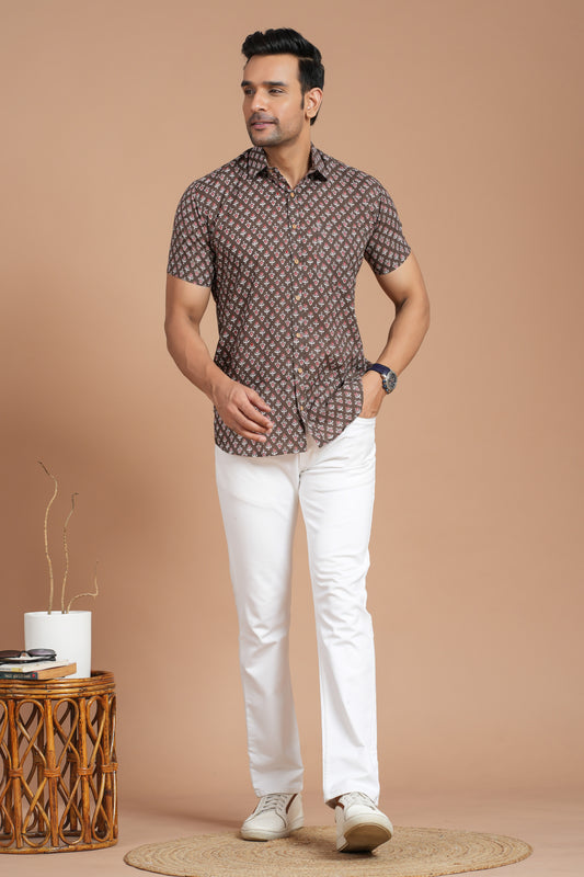 Cotton Shirt Half Sleeve