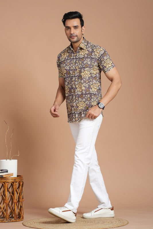 Cotton Shirt Half SLEEVE