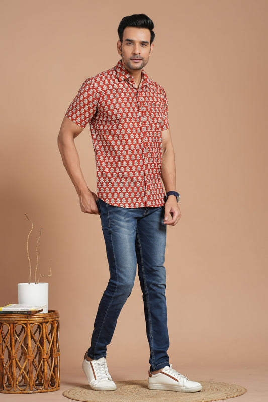 Cotton Shirt Half Sleeve