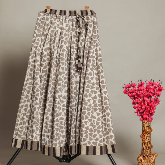 Cotton Printed Maxi Long Skirt