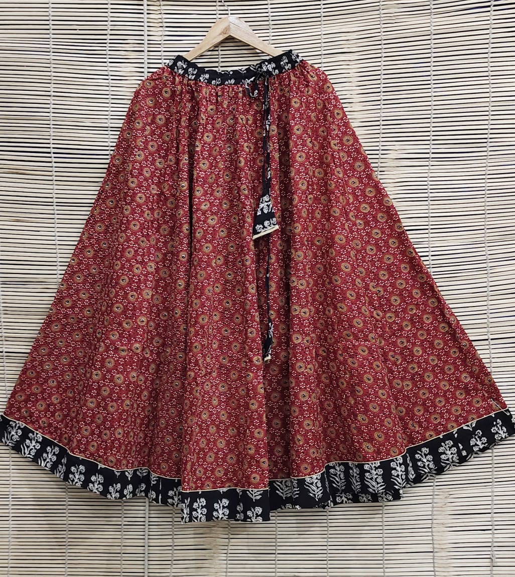 Cotton Printed Long Skirt