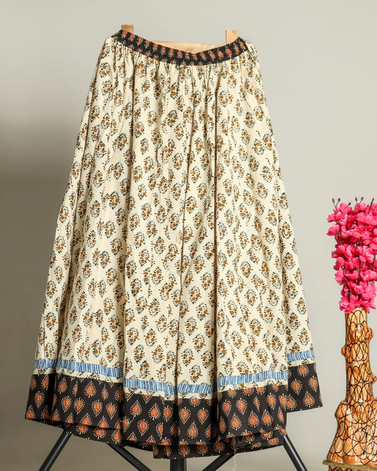 Cotton Printed Long Skirt
