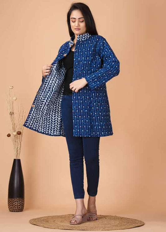 Stylish Handcrafted Cotton Jacket for Winter Comfort