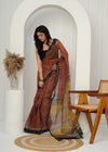 Traditional Printed Kota Doria Saree from Rajasthan