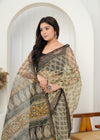 Handwoven Printed Kota Doria Saree