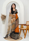 Handwoven Printed Kota Doria Saree