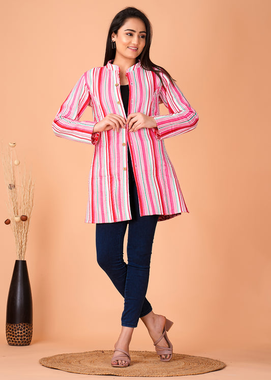 Stylish Handcrafted Cotton Jacket for Winter Comfort