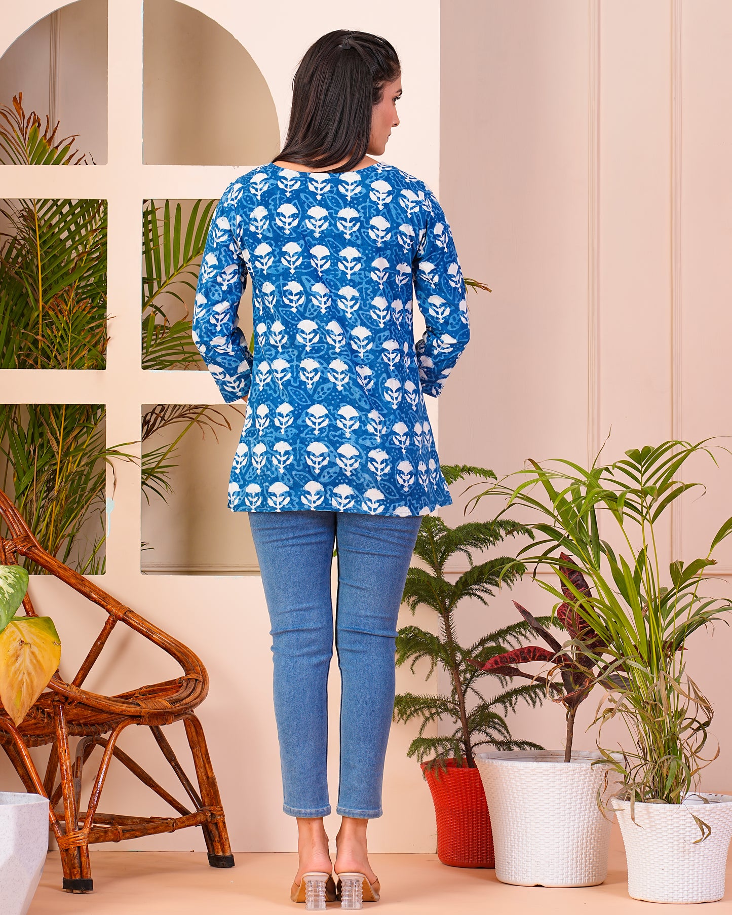 Pure Cotton Printed Short Kurti