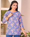 Cotton Handblock Printed Short Kurti