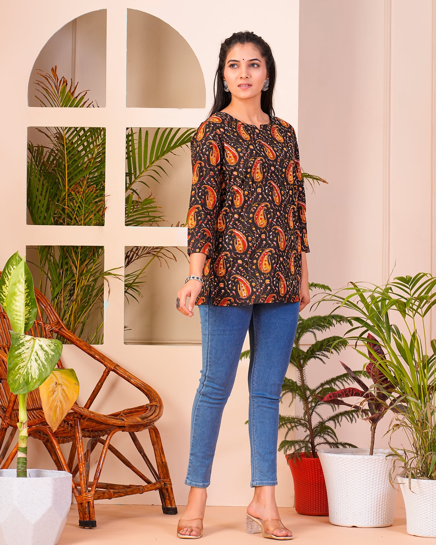 Cotton Straight Short Kurti