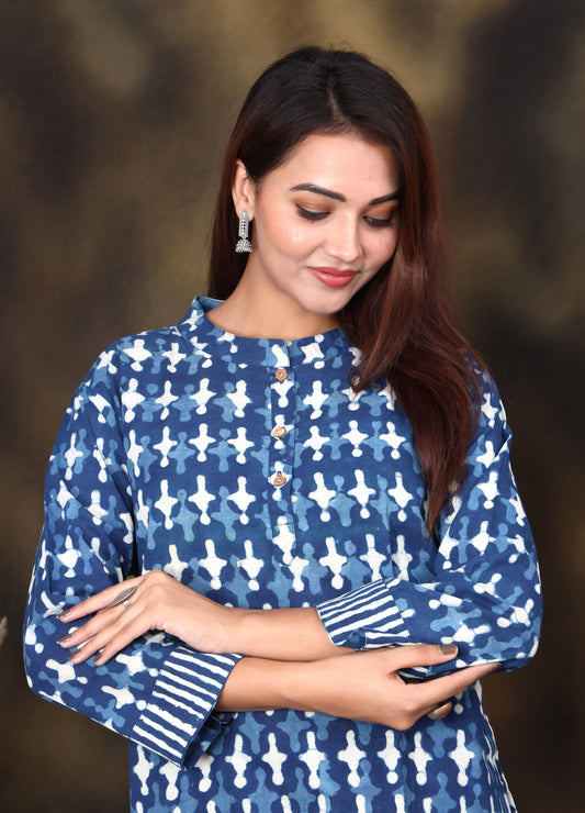 Cotton Printed Short Kurti