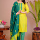 Cotton Straight Kurta Pant With Malmal Duptta Set