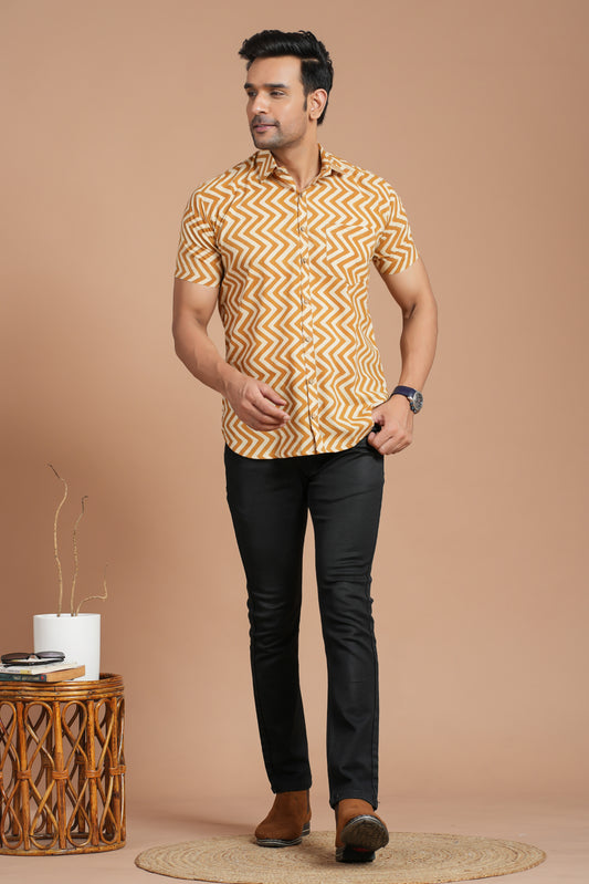 Cotton Shirt Half Sleeve