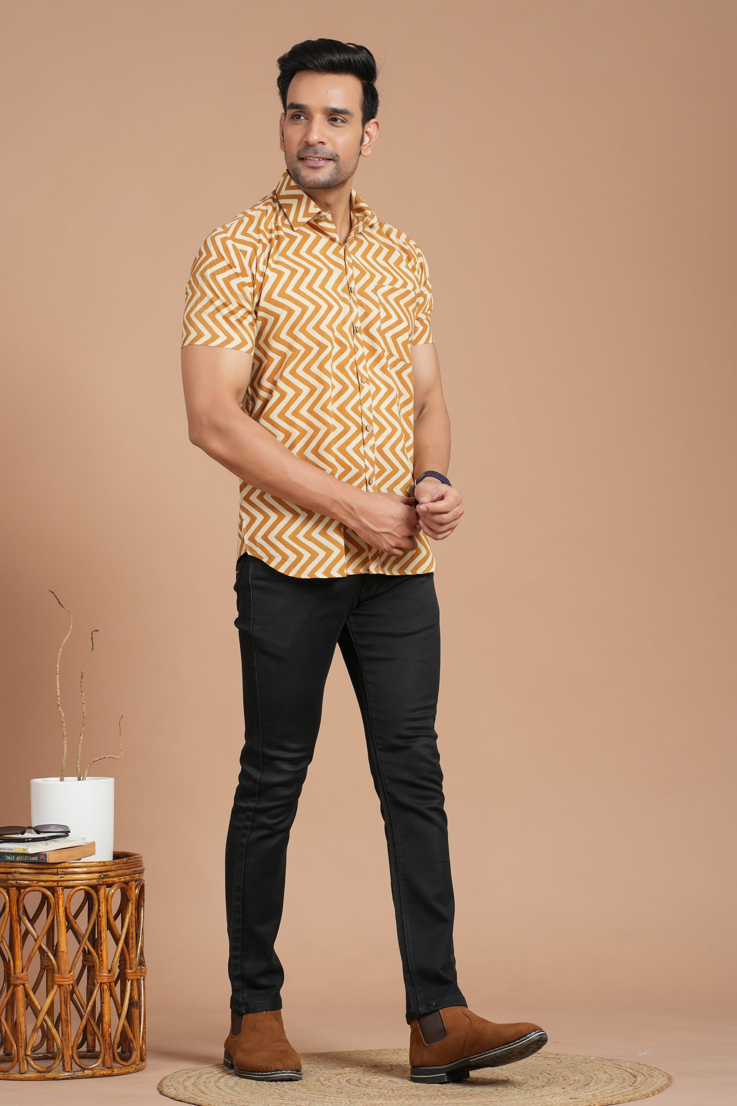 Cotton Shirt Half Sleeve