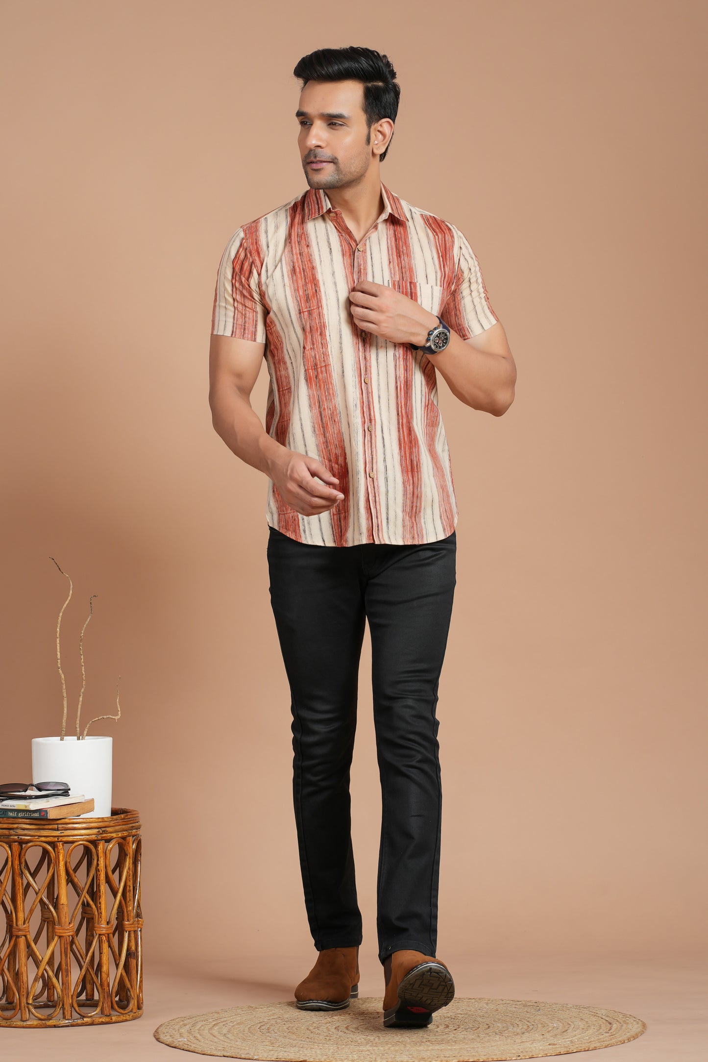 Cotton Shirt Half Sleeve