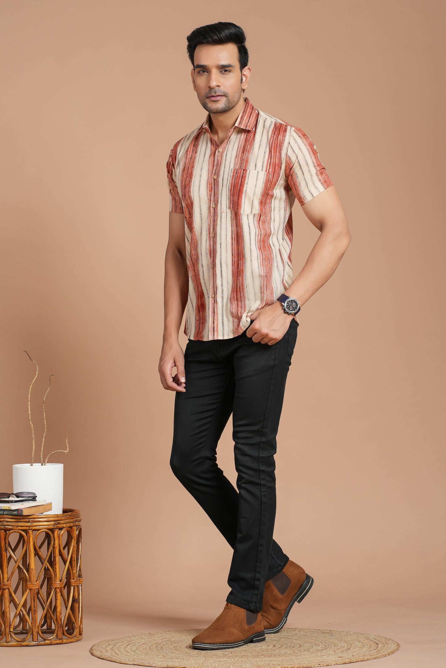 Cotton Shirt Half Sleeve