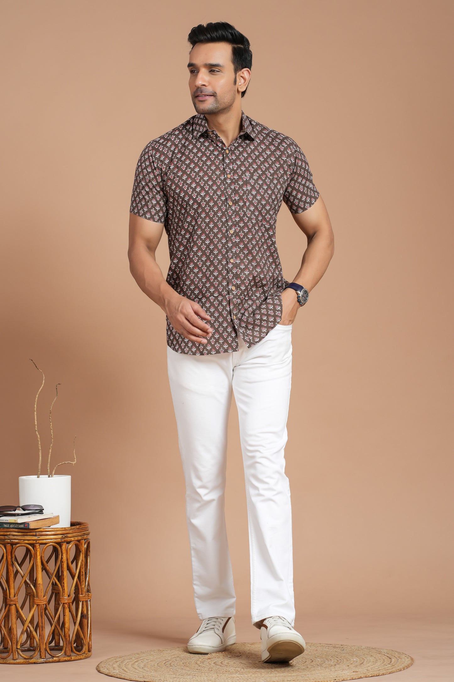 Cotton Shirt Half Sleeve