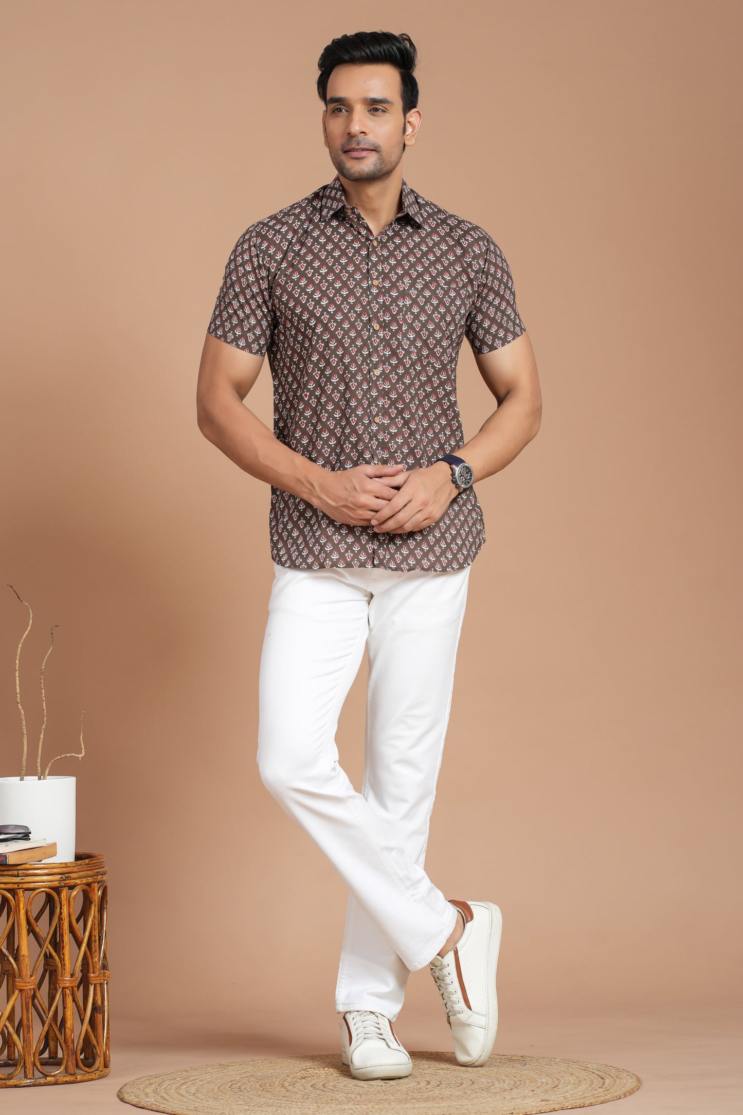 Cotton Shirt Half Sleeve