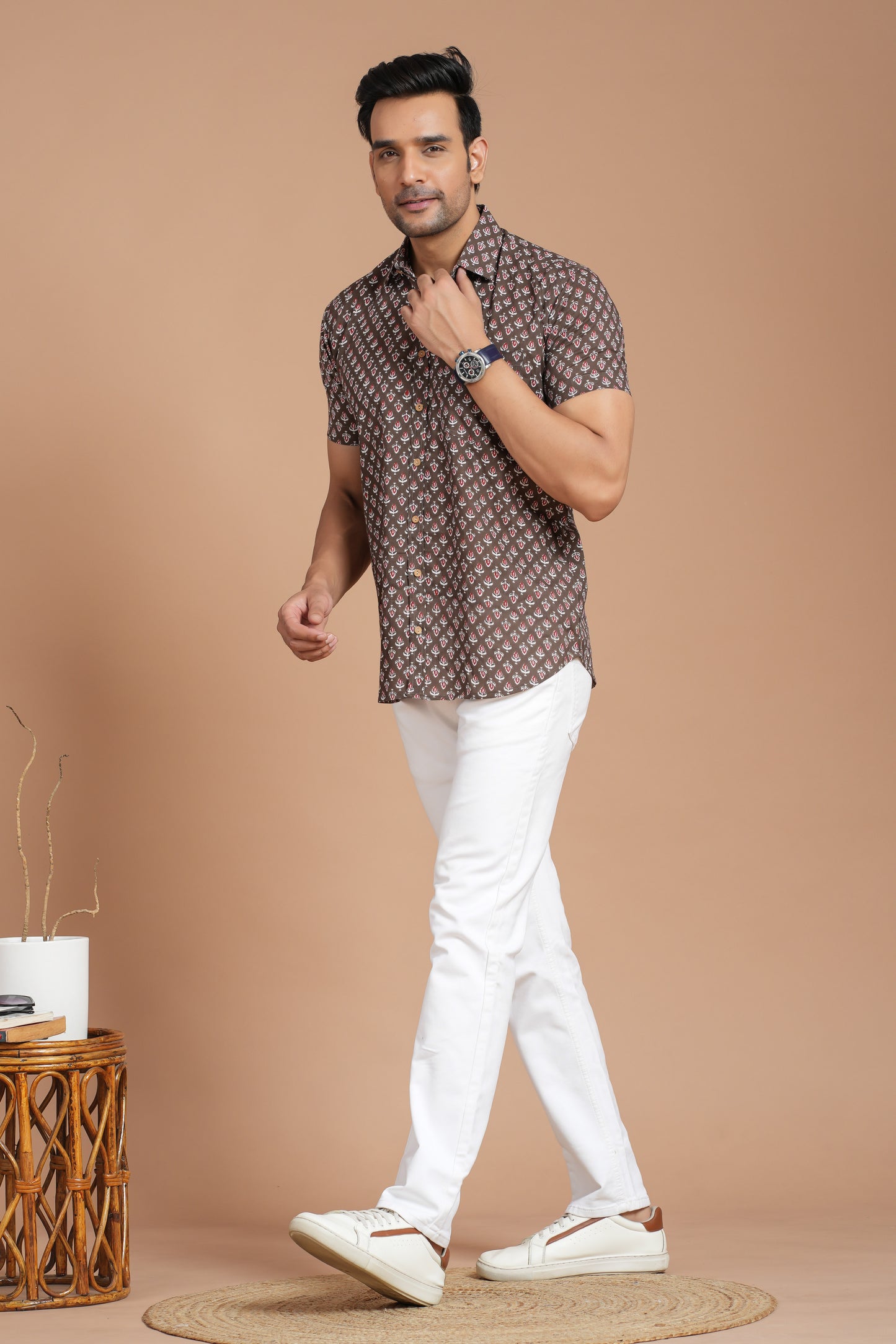 Cotton Shirt Half Sleeve