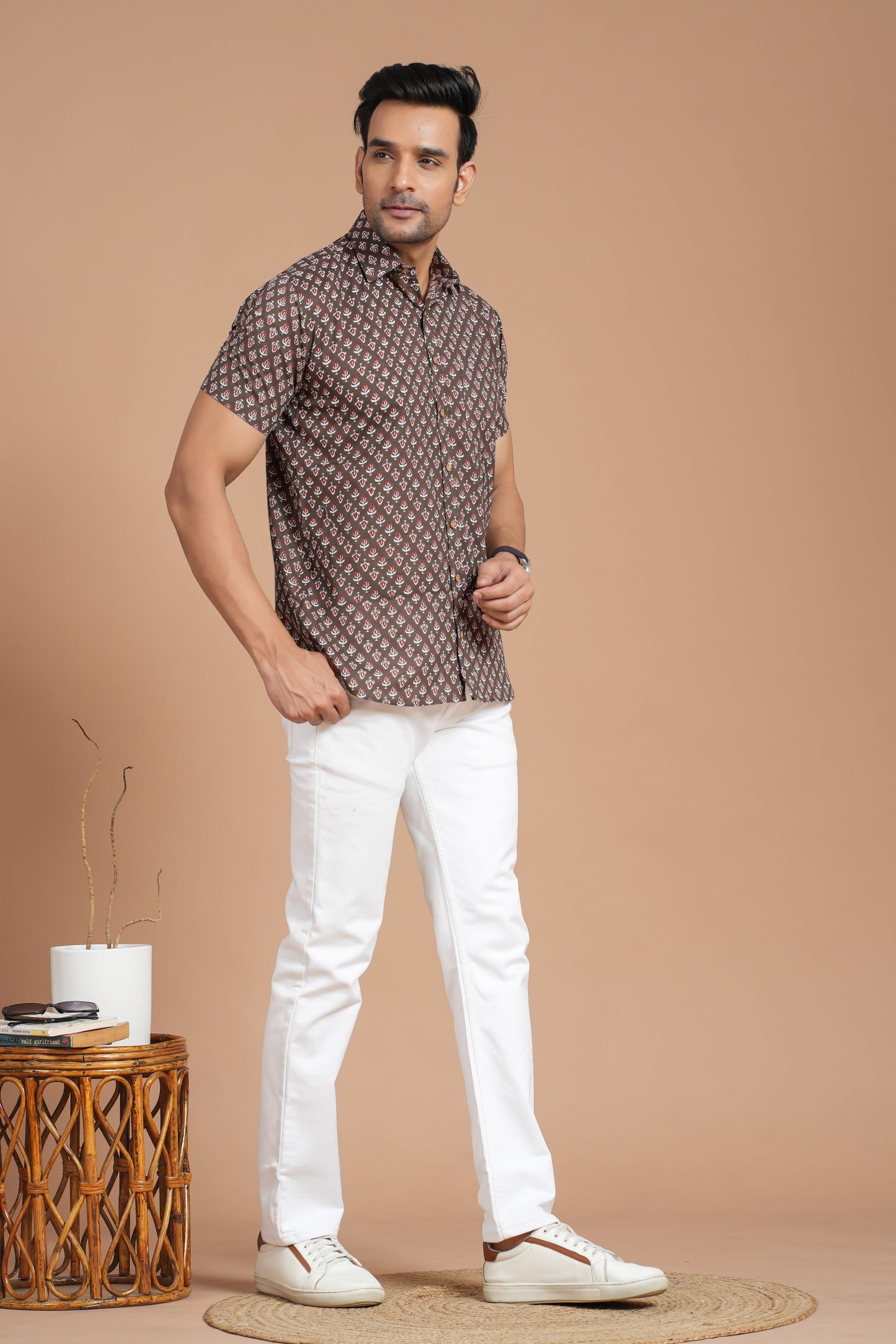 Cotton Shirt Half Sleeve
