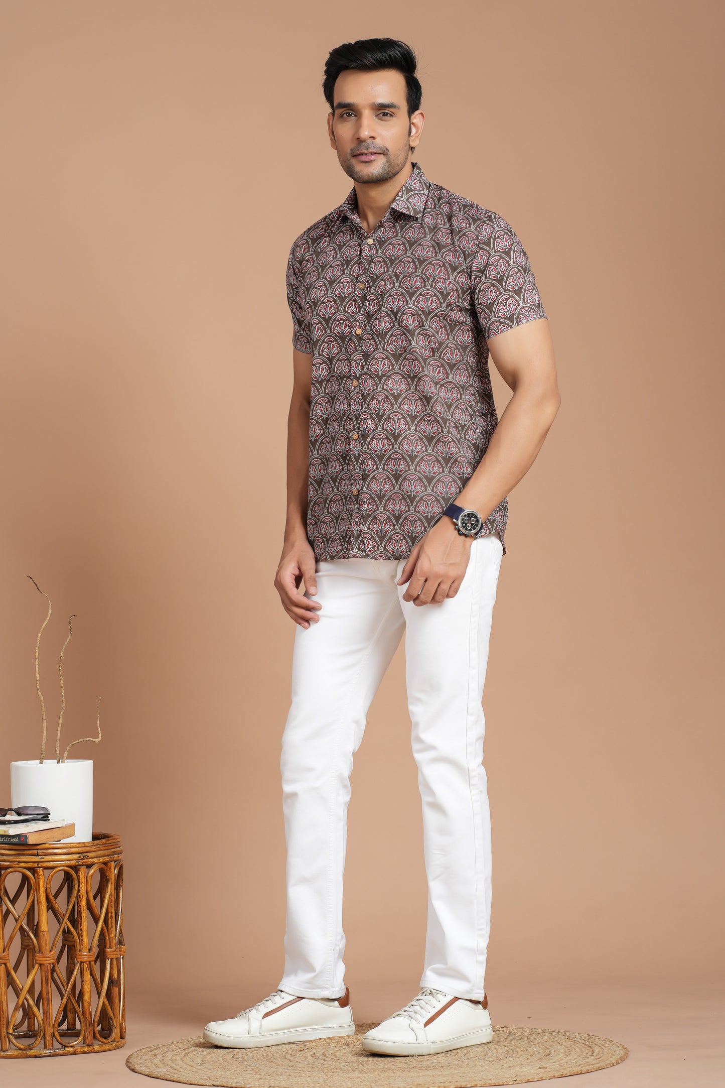 Cotton Shirt Half Sleeve
