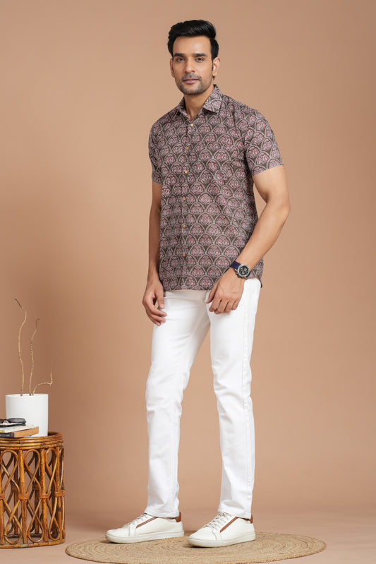 Cotton Shirt Half Sleeve
