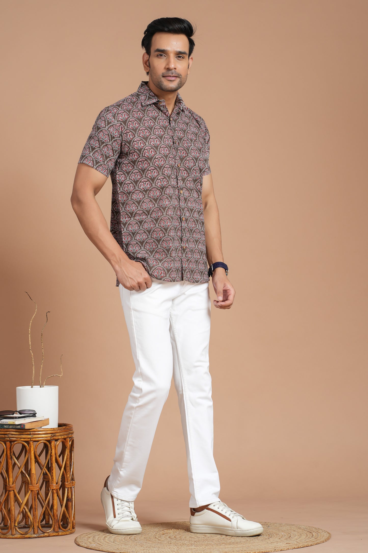 Cotton Shirt Half Sleeve
