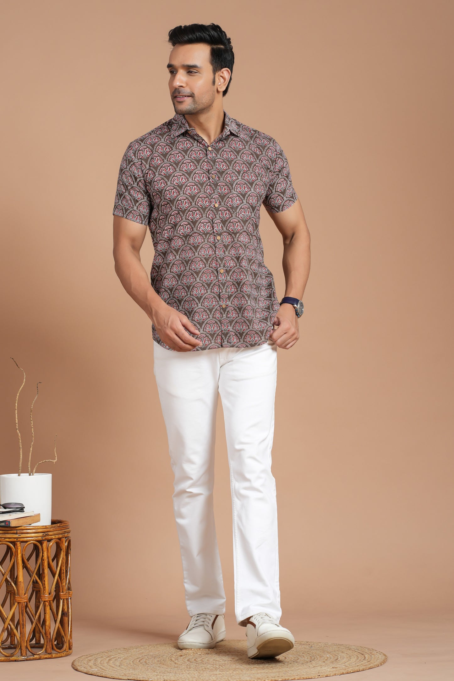 Cotton Shirt Half Sleeve