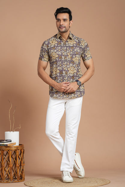 Cotton Shirt Half SLEEVE