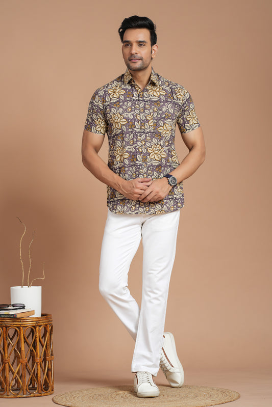 Cotton Shirt Half SLEEVE
