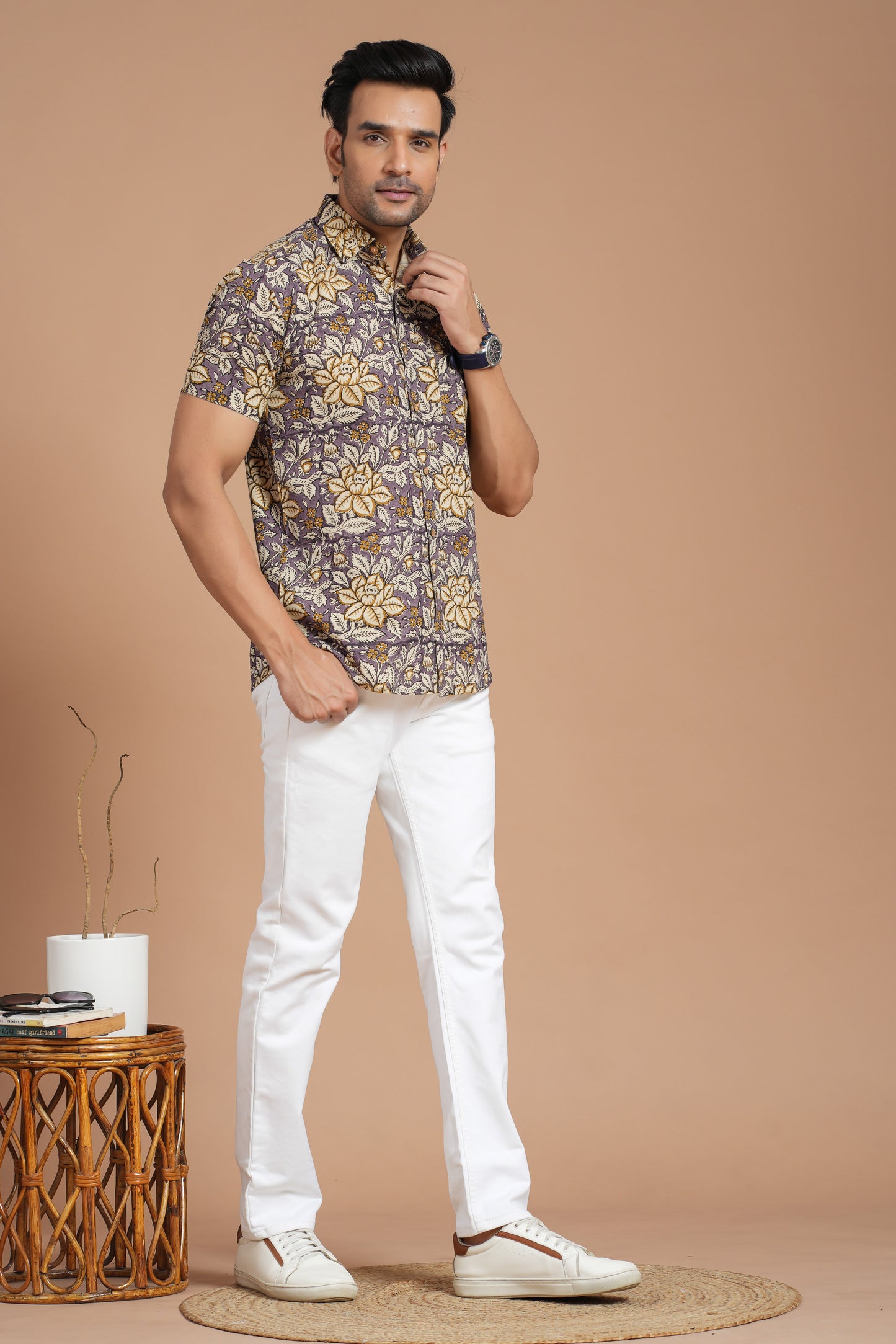 Cotton Shirt Half SLEEVE
