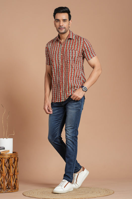 Cotton Shirt Half Sleeve