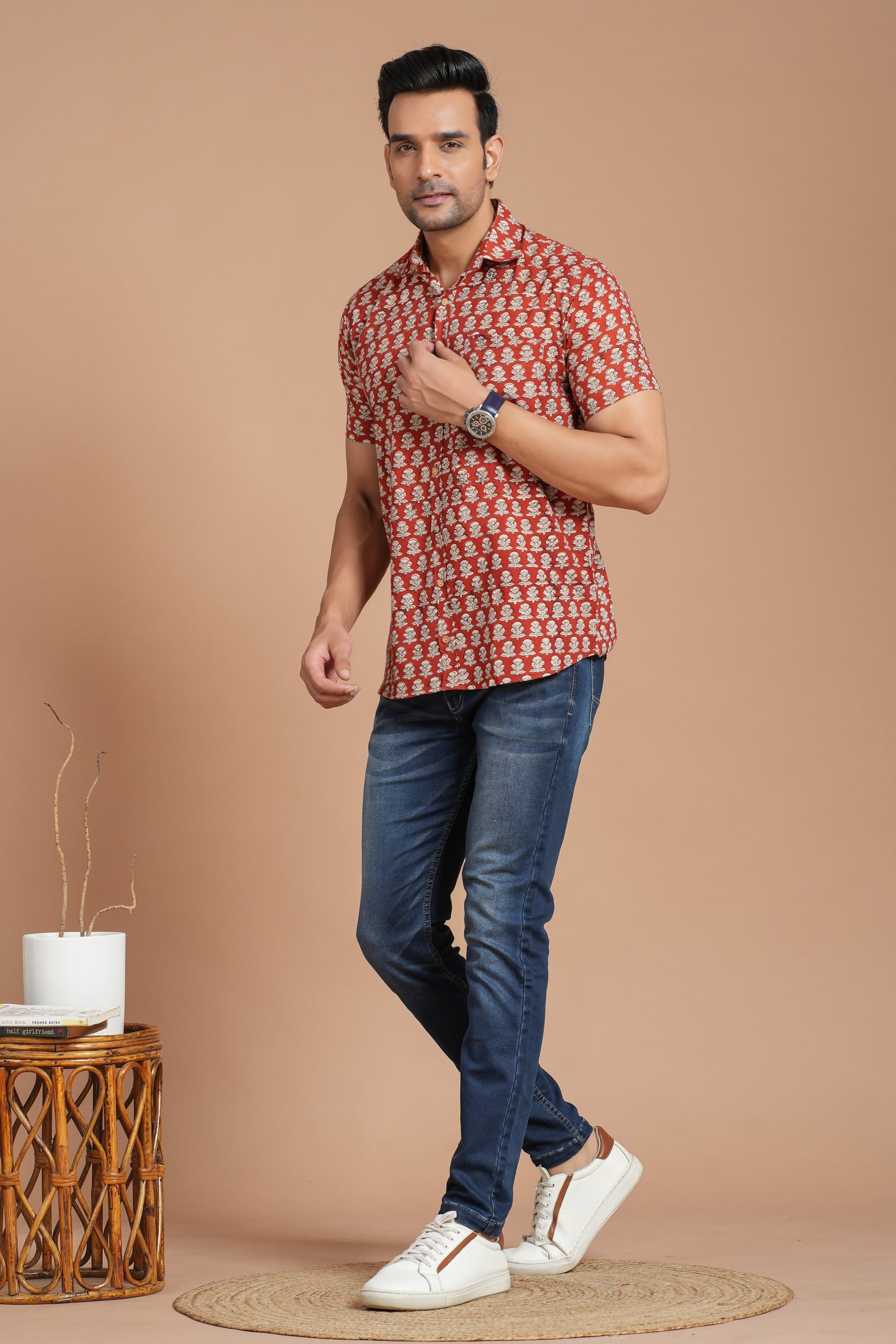 Cotton Shirt Half Sleeve
