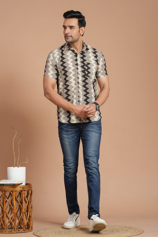 Cotton Shirt Half Sleeve