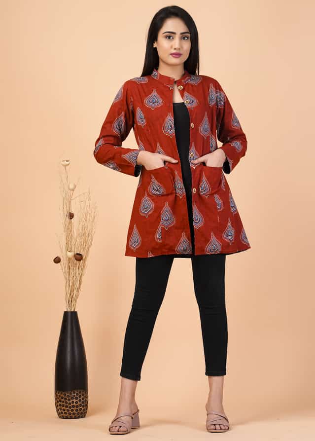 Stylish Handcrafted Cotton Jacket for Winter Comfort