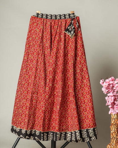 Cotton Printed  Maxi Long Skirt