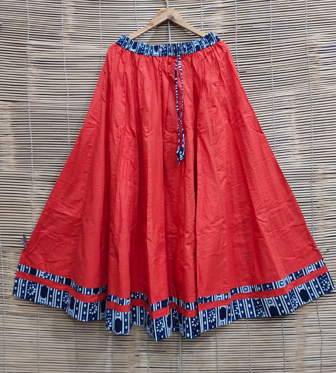 Pure Cotton Printed Long Skirt