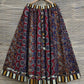 Pure Cotton Flared Printed Long Skirt