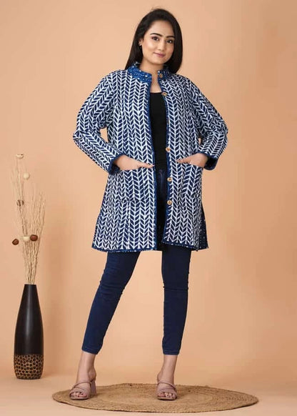 Stylish Handcrafted Cotton Jacket for Winter Comfort