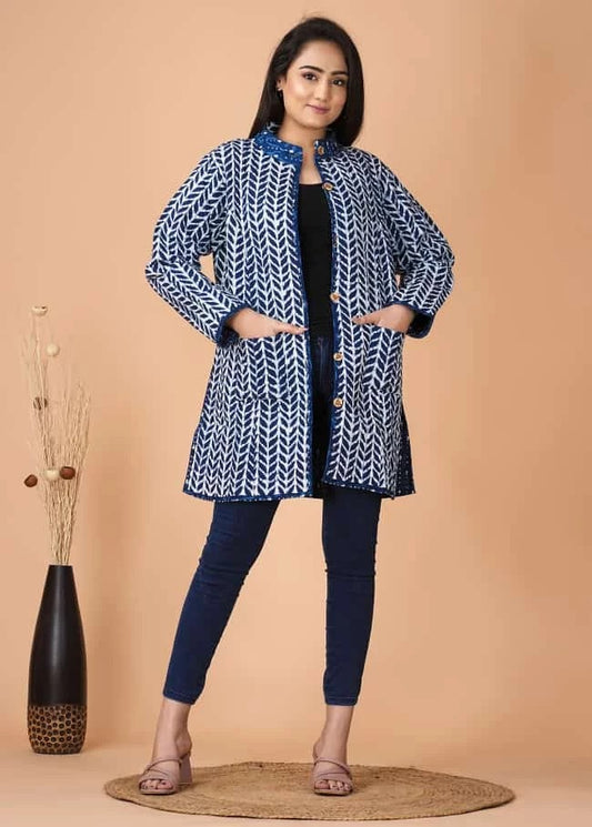 Stylish Handcrafted Cotton Jacket for Winter Comfort
