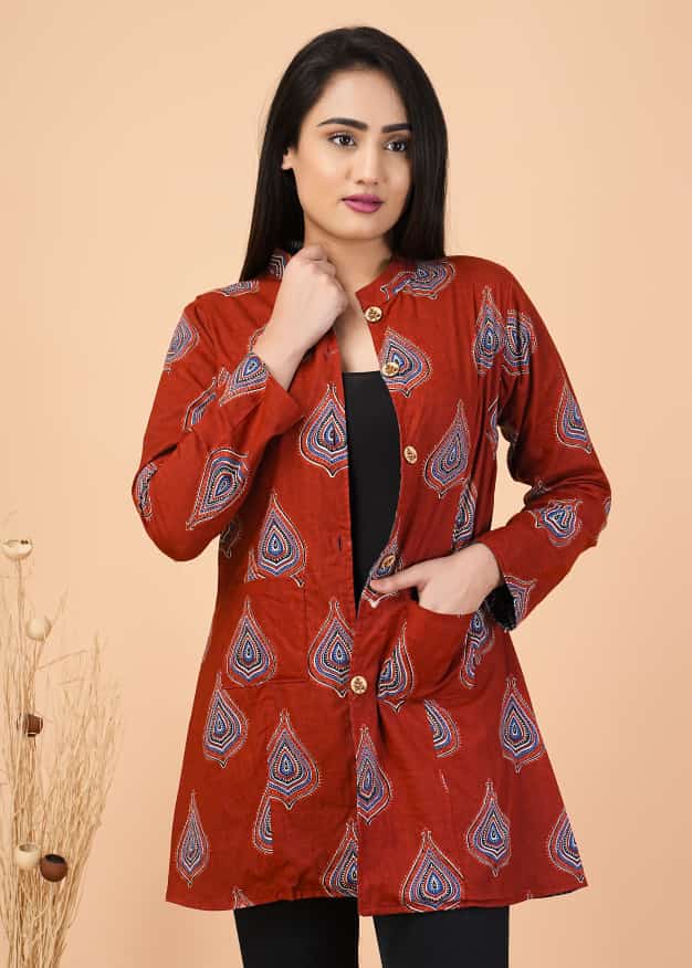 Stylish Handcrafted Cotton Jacket for Winter Comfort