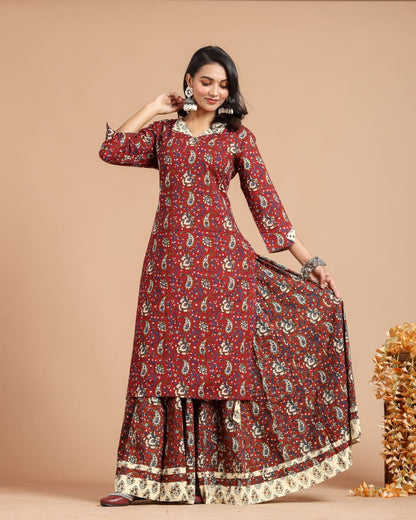 Cotton Lehnga Kurti
