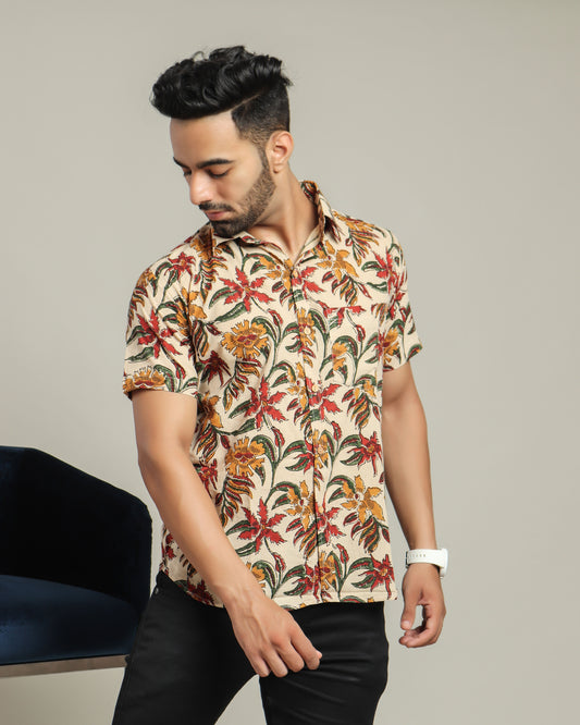 Cotton Shirt Half Sleeve