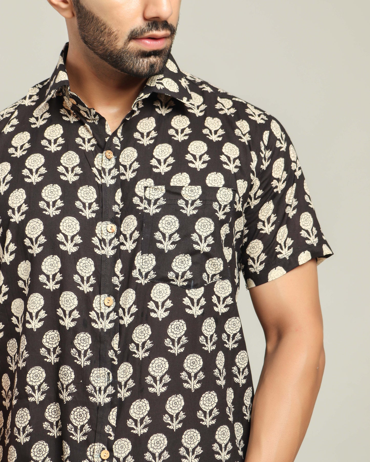 Cotton Shirt Half Sleeve