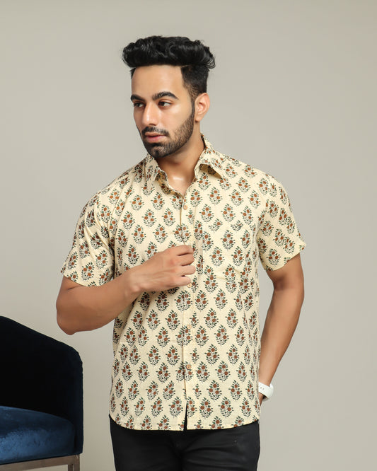 Cotton Shirt Half Sleeve