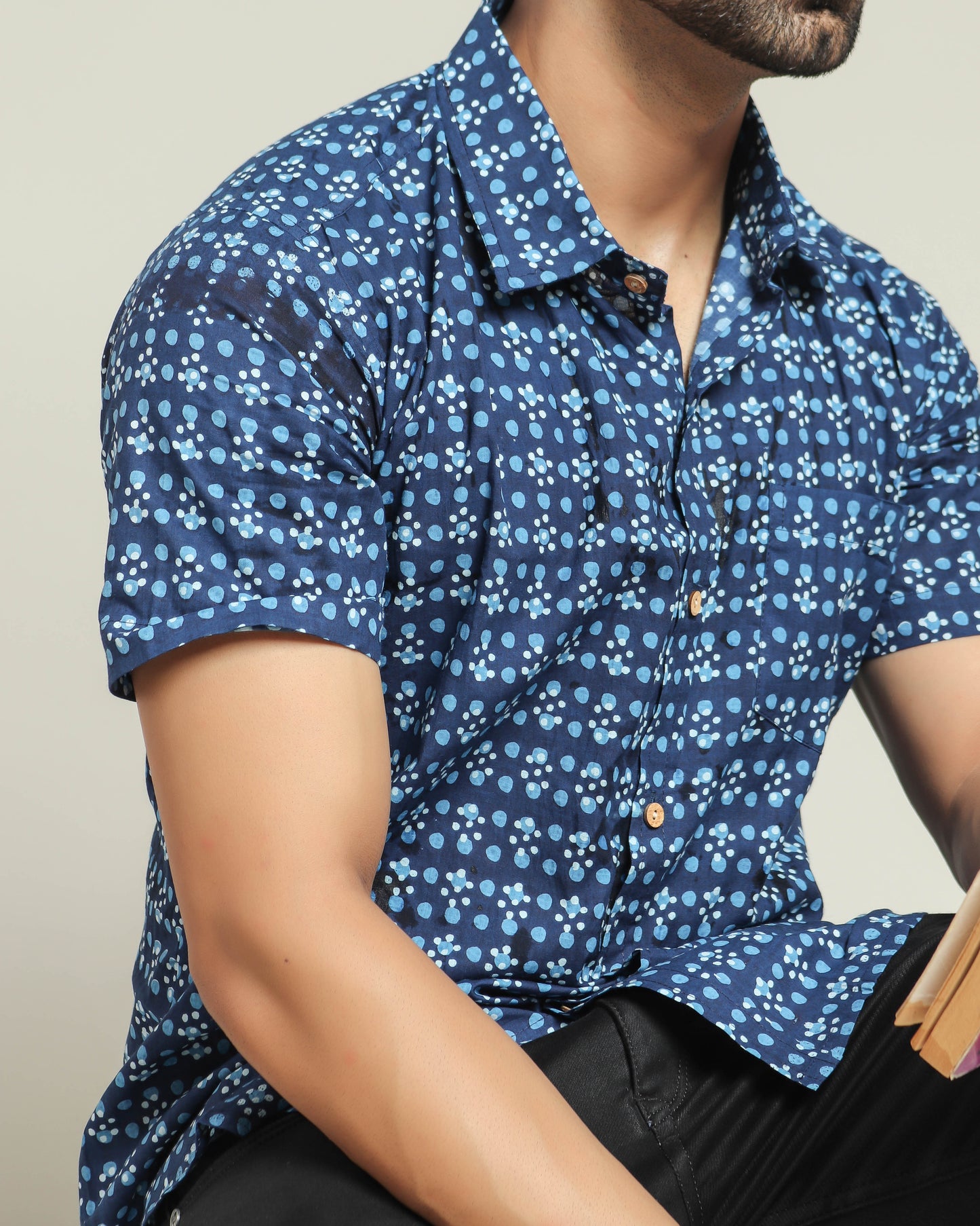 Cotton Shirt Half Sleeve