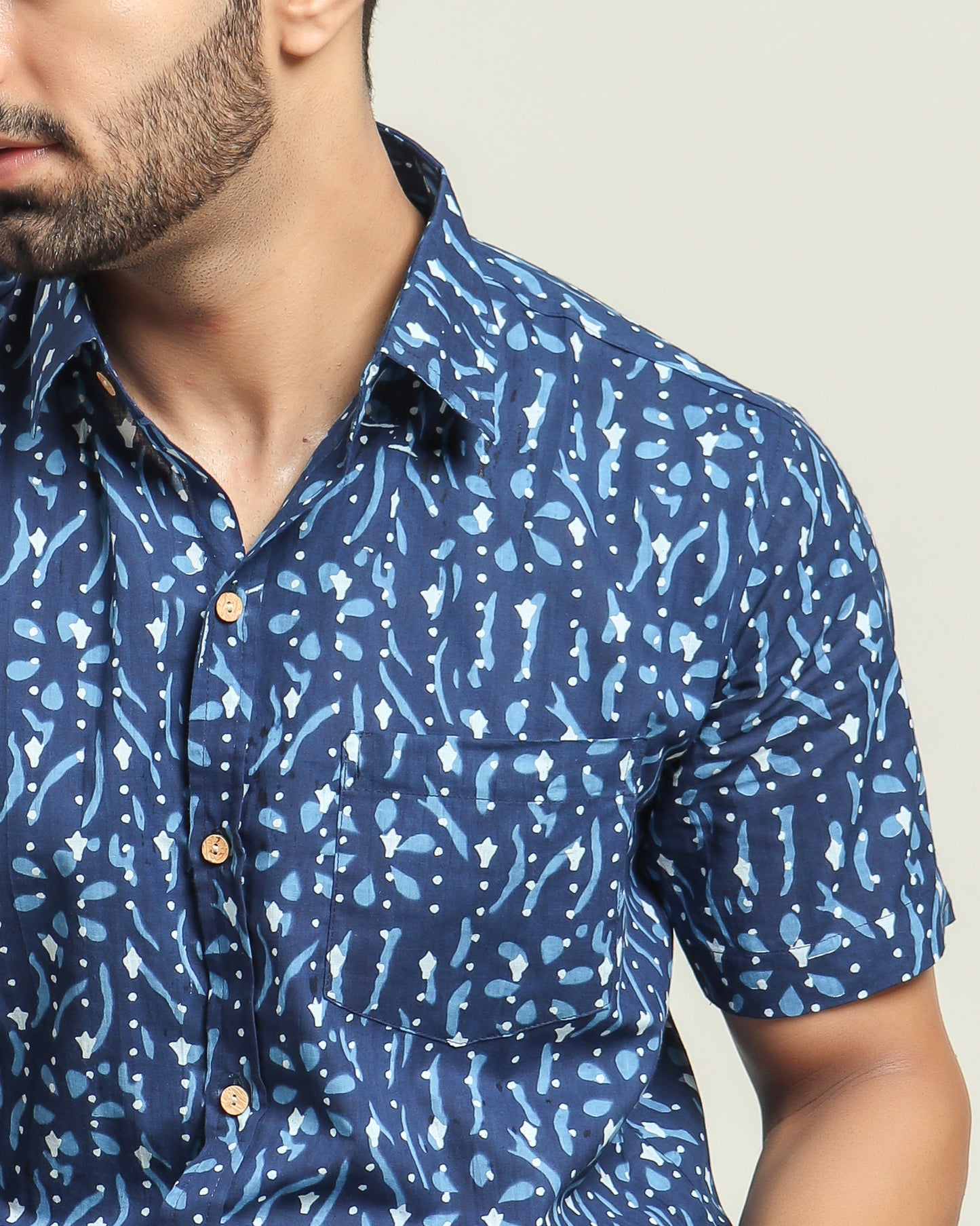 Cotton Shirt Half Sleeve