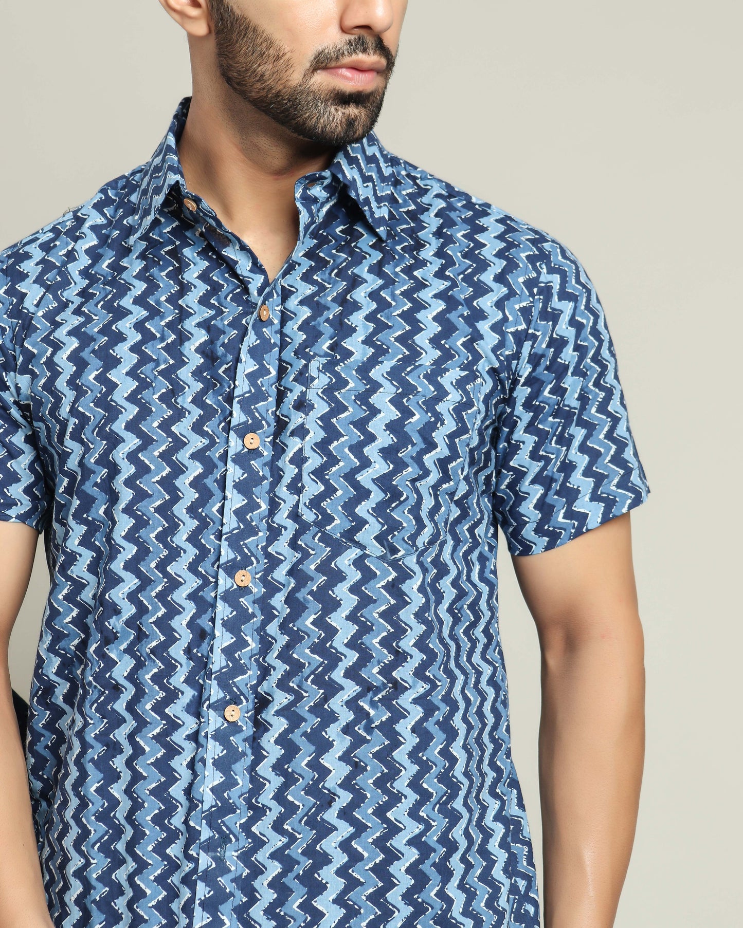 Cotton Shirt Half Sleeve