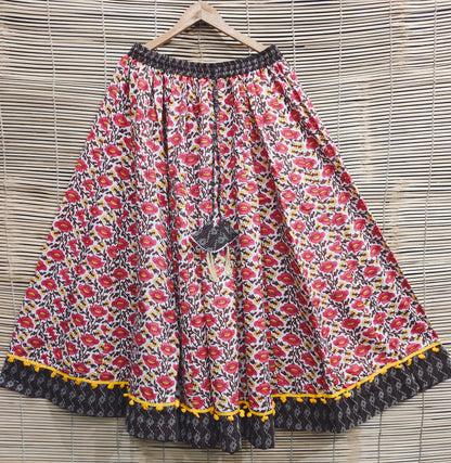 Jaipuri Print Cotton Long Skirt